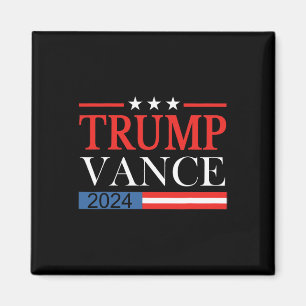 Vintage Trump Vance 2025 Retro Us Flag Men Women T Magnet
