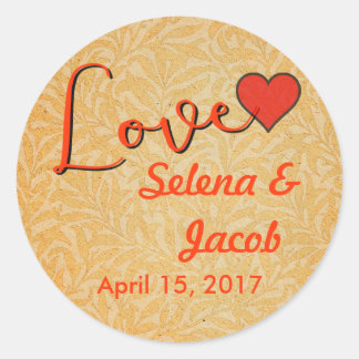 Vintage Tulip Morris Painting Collection Classic Round Sticker