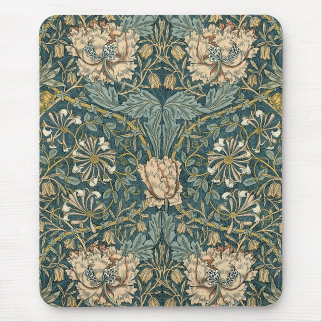 Vintage Tulips by William Morris -  Mousepad (Front)