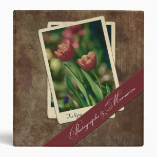 Vintage Tulips Photo Album 1.5" Binder