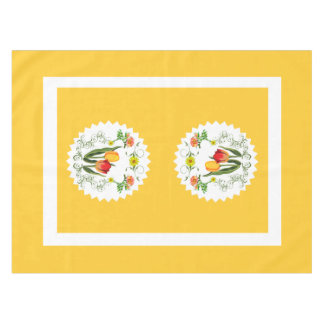 Vintage Tulips Tablecloth
