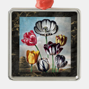 Vintage Tulips - Temple of Flora Botanical - Metal Ornament