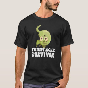 Vintage TUMMY ACHE SURVIVOR Stomach Ache IBS  Men  T-Shirt