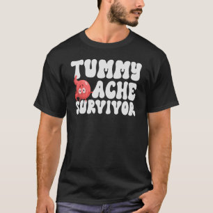 Vintage TUMMY ACHE SURVIVOR Stomach Ache IBS Men T-Shirt