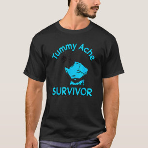 Vintage Tummy Ache Survivor Stomachache Groovy Men T-Shirt