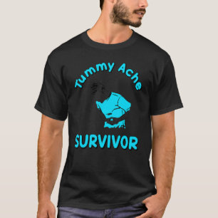 Vintage Tummy Ache Survivor Stomachache IBS Men W T-Shirt