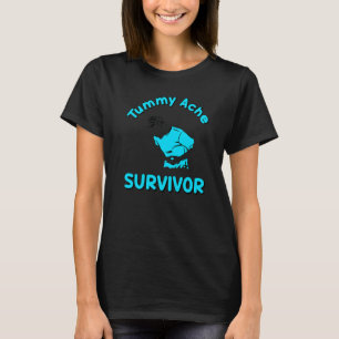 Vintage Tummy Ache Survivor Stomachache IBS Men W T-Shirt