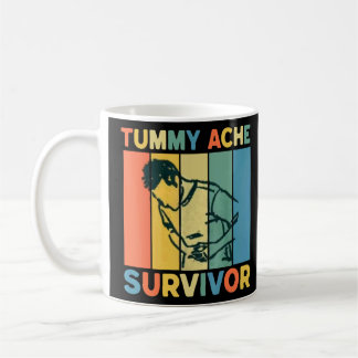 Vintage Tummy Ache Survivor Stomachache IBS Retro  Coffee Mug