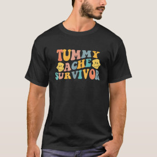 Vintage Tummy Ache Survivor Stomachache Men Women T-Shirt