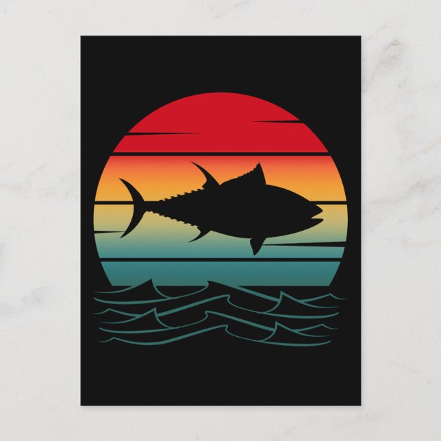 Vintage Tuna Fish Postcard (Front)