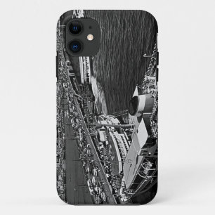 Vintage Turkey Istanbul Galata port iPhone 11 Case