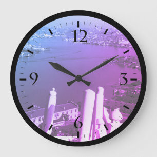 Vintage Turkey Istanbul golden horn Large Cl Clock