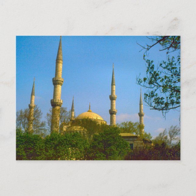 Vintage Turkey - Istanbul Mosque Postcard (Front)