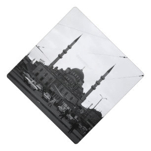 Vintage Turkey Istanbul The Yeni Camii mosque Graduation Cap Topper