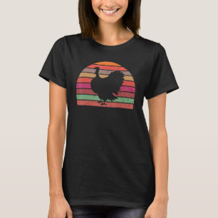 Vintage Turkey Retro Turkey Silhouette Animal  80s T-Shirt