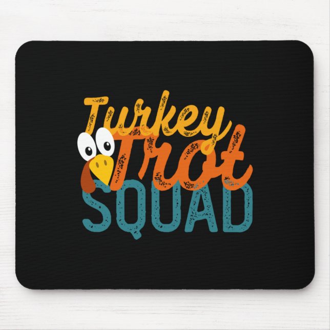 Vintage Turkey Trot Squad Performance Mouse Pad (Front)