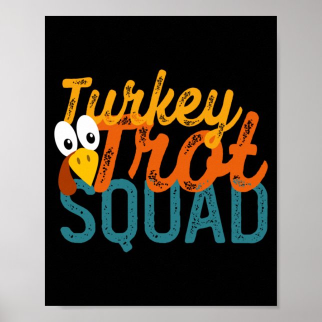 Vintage Turkey Trot Squad Performance Poster (Front)