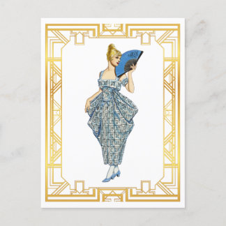 Vintage Turn of Century Fashion Vintage Art Postcard