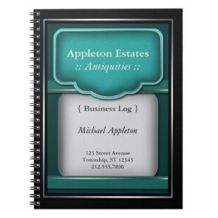 Vintage Turquoise - Business Notebook