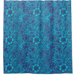 Vintage turquoise dark purple floral pattern
