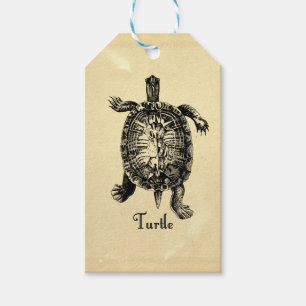 VINTAGE TURTLE GIFT TAGS