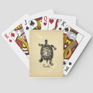 VINTAGE TURTLE PLAYING CARDS
