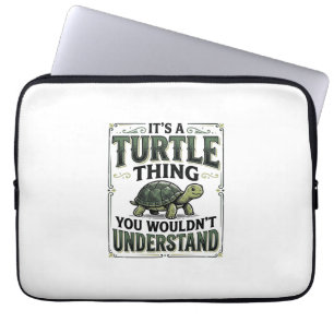 Vintage Turtle Thing Funny Turtle Lover Shirt_1 Laptop Sleeve