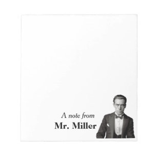 Vintage Tuxedo Gent Personalized   Notepad