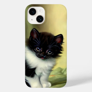Vintage Tuxedo Kitten Illustration Case-Mate iPhone 14 Case
