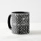 Vintage tweed fabric print mug