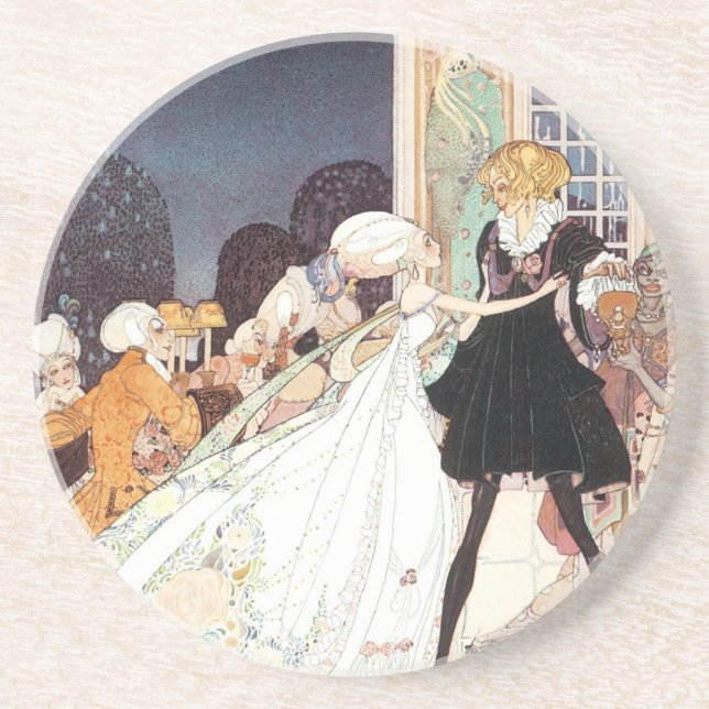 Vintage Twelve Dancing Princesses by Kay Nielsen Coaster (Front)