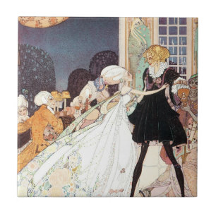 Vintage Twelve Dancing Princesses by Kay Nielsen Tile