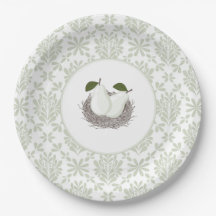 Vintage Twin Pear in Nest Paper Plate