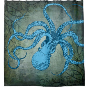 Vintage Twisty Octopus (blue)