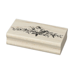 Vintage Two Birds Antique Rubber Stamp