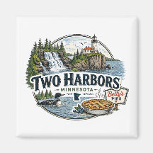 Vintage Two Harbors Minnesota North Shore