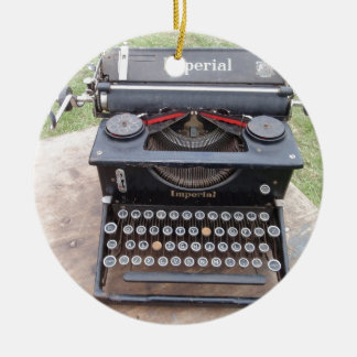 Vintage Type Writer Ceramic Ornament