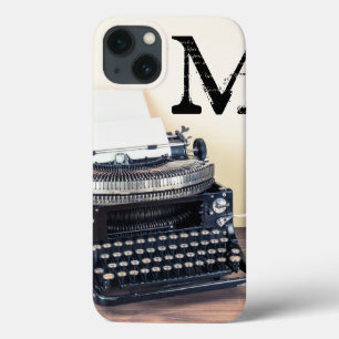 Vintage Type Writer Retro Telep Coque ipad de mono