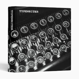 Vintage Typewriter (1in) Binder