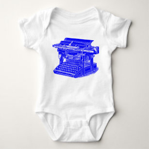 Vintage Typewriter Baby Bodysuit