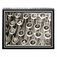 Vintage Typewriter Birthday Greeting