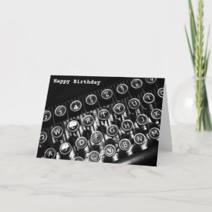 Vintage Typewriter Card