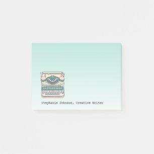 Vintage Typewriter Creative Writer Personalized Post-it Notes