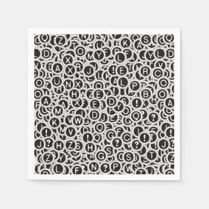 Vintage Typewriter Keys Paper Napkins