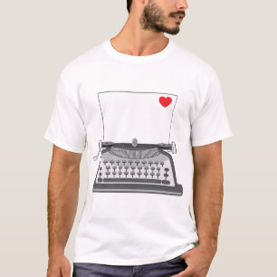 Vintage Typewriter Love Letter T-Shirt