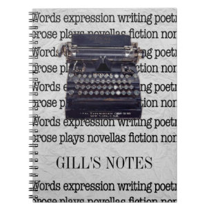 Vintage Typewriter Notebook
