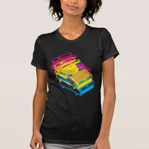 Vintage Typewriter Patent CMY Pop Art T-Shirt