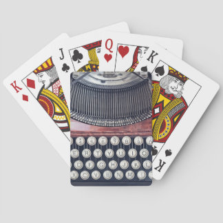 Vintage Typewriter Playing Cards