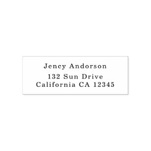 Vintage Typewriter Retro Simple Return Address Self-inking Stamp