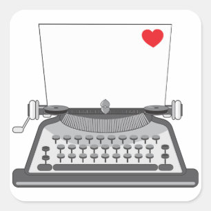 Vintage Typewriter Stickers